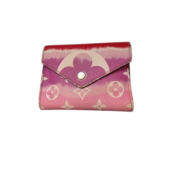 LOUIS VUITTON Authentic Escale Wallet RED & PINK WITH BOX*Limited Edition - Picture 1 of 9